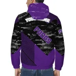 customized tcu horned frogs arrow matrix purple black windbreaker jacket best selling