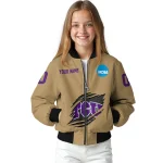 customized tcu horned frogs claw effect beige bomber jacket best selling