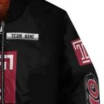 customized temple owls american flag skull black bomber jacket best selling
