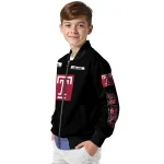 customized temple owls american flag skull black bomber jacket best selling