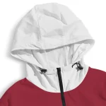 customized temple owls football flame red white windbreaker jacket best selling