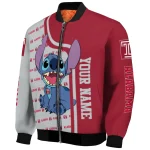 customized temple owls stitch laughing red bomber jacket best selling