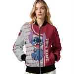 customized temple owls stitch laughing red bomber jacket best selling