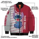 customized temple owls stitch laughing red bomber jacket best selling