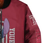 customized temple owls stitch laughing red bomber jacket best selling