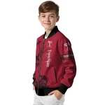 customized temple owls tribal deer art red bomber jacket best selling