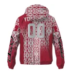 customized temple owls tribal swirls red windbreaker jacket best selling