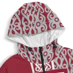 customized temple owls tribal swirls red windbreaker jacket best selling