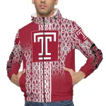 customized temple owls tribal swirls red windbreaker jacket best selling