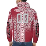 customized temple owls tribal swirls red windbreaker jacket best selling