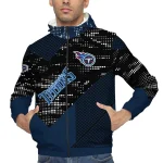 customized tennessee titans arrow matrix navy black windbreaker jacket best selling