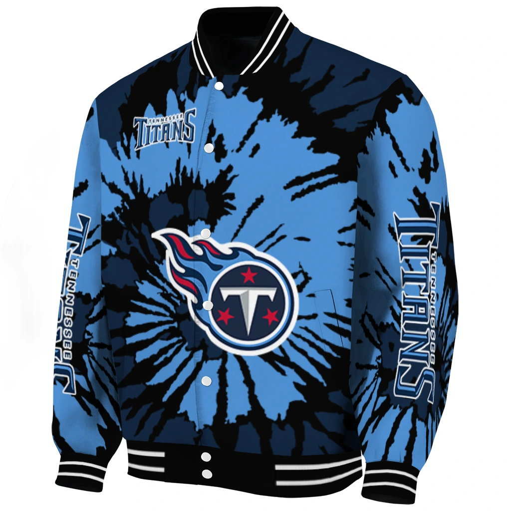 customized tennessee titans burst splatter navy varsity jacket best selling customized tennessee titans burst splatter navy varsity jacket best selling