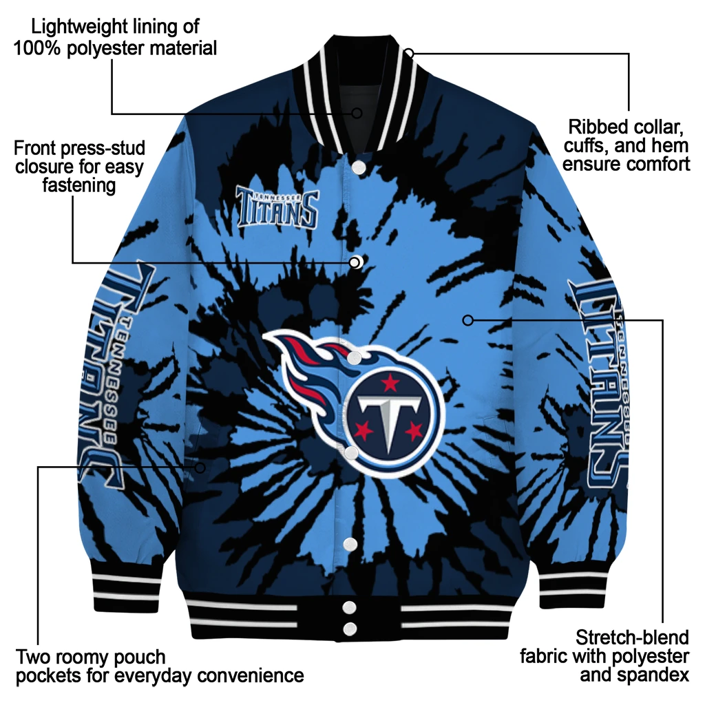 customized tennessee titans burst splatter navy varsity jacket new arrival customized tennessee titans burst splatter navy varsity jacket new arrival