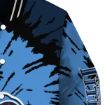 customized tennessee titans burst splatter navy varsity jacket best selling