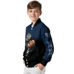 customized tennessee titans groot football navy black varsity jacket best selling