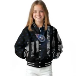 customized tennessee titans star stripes navy black varsity jacket best selling