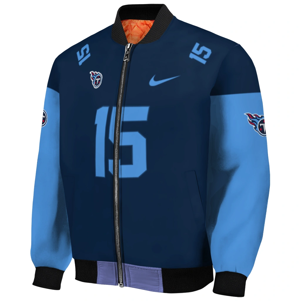 customized tennessee titans team patch navy bomber jacket fashion forward customized tennessee titans team patch navy bomber jacket fashion forward