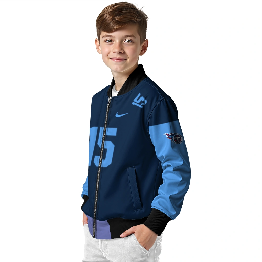 customized tennessee titans team patch navy bomber jacket trendy customized tennessee titans team patch navy bomber jacket trendy