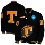 customized tennessee volunteers claw shred black varsity jacket best selling