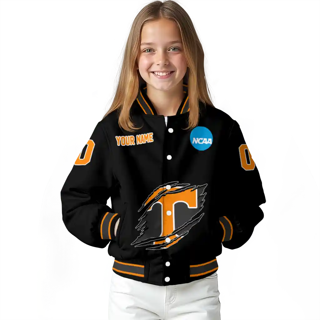 customized tennessee volunteers claw shred black varsity jacket top rated customized tennessee volunteers claw shred black varsity jacket top rated