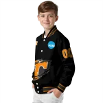 customized tennessee volunteers claw shred black varsity jacket best selling