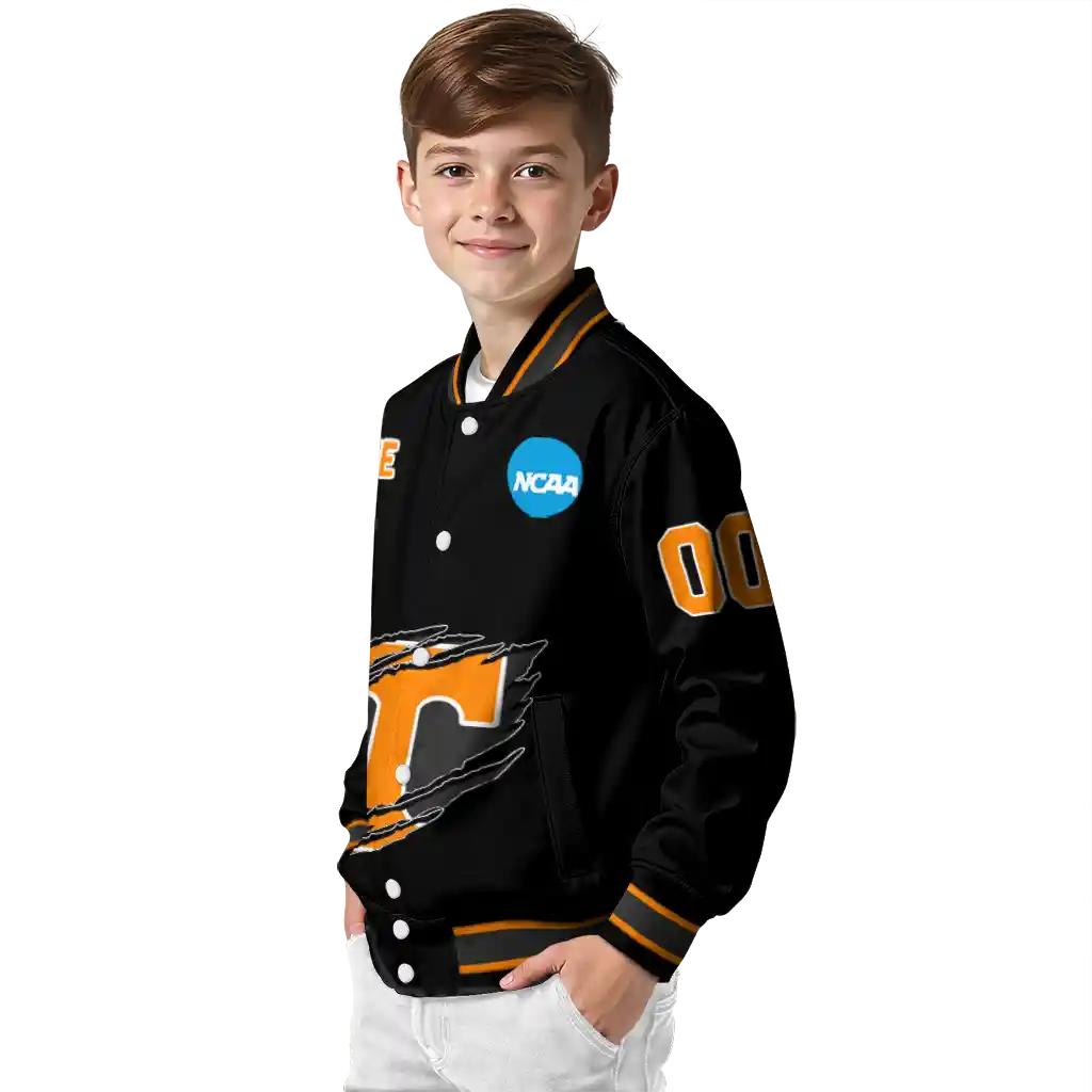 customized tennessee volunteers claw shred black varsity jacket trendy customized tennessee volunteers claw shred black varsity jacket trendy