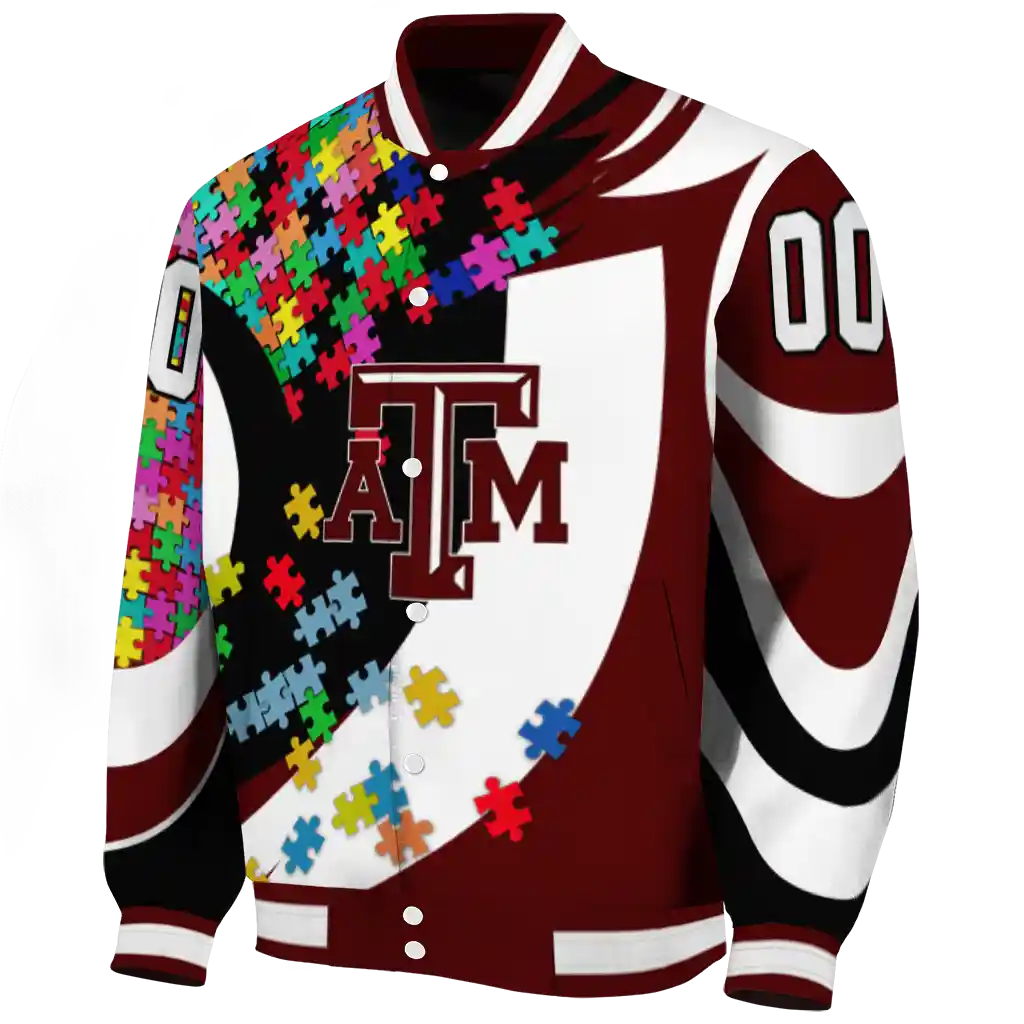 customized texas am aggies stars and stripes slashes maroon varsity jacket best selling customized texas am aggies stars and stripes slashes maroon varsity jacket best selling