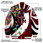 customized texas am aggies stars and stripes slashes maroon varsity jacket best selling