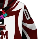 customized texas am aggies stars and stripes slashes maroon varsity jacket best selling
