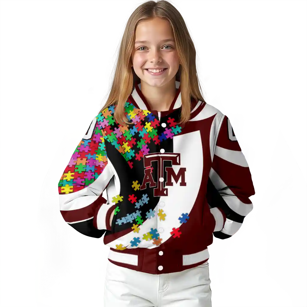 customized texas am aggies stars and stripes slashes maroon varsity jacket top rated customized texas am aggies stars and stripes slashes maroon varsity jacket top rated