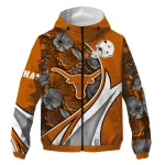 customized texas longhorns blossoms helmet orange windbreaker jacket best selling