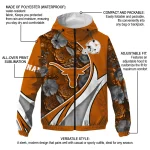 customized texas longhorns blossoms helmet orange windbreaker jacket best selling