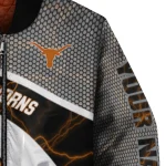 customized texas longhorns electric flash orange bomber jacket best selling