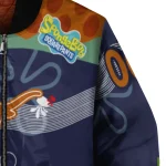 customized texas longhorns spongebob playtime orange blue bomber jacket best selling