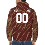 customized texas state bobcats abstract streaks maroon windbreaker jacket best selling