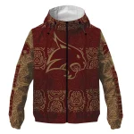 customized texas state bobcats cat eyes maroon windbreaker jacket best selling