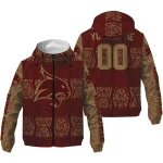 customized texas state bobcats cat eyes maroon windbreaker jacket best selling