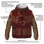 customized texas state bobcats cat eyes maroon windbreaker jacket best selling