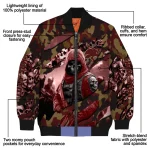 customized texas state bobcats skull horde maroon bomber jacket best selling