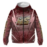 customized texas state bobcats us rock star maroon windbreaker jacket best selling