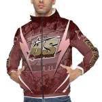 customized texas state bobcats us rock star maroon windbreaker jacket best selling