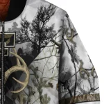 customized texas tech red raiders deer skull camouflage white bomber jacket best selling