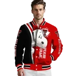 customized texas tech red raiders snoopy head red varsity jacket best selling