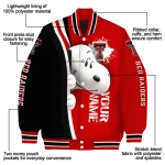 customized texas tech red raiders snoopy head red varsity jacket best selling