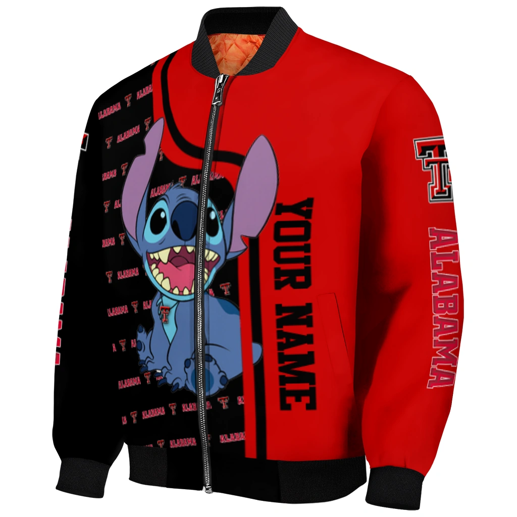 customized texas tech red raiders stitch laughing red bomber jacket fashion forward customized texas tech red raiders stitch laughing red bomber jacket fashion forward