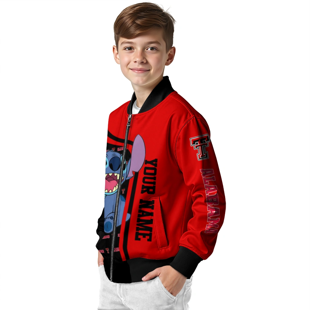 customized texas tech red raiders stitch laughing red bomber jacket trendy customized texas tech red raiders stitch laughing red bomber jacket trendy