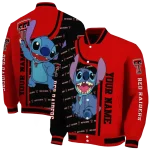 customized texas tech red raiders stitch laughing red varsity jacket best selling