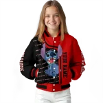 customized texas tech red raiders stitch laughing red varsity jacket best selling