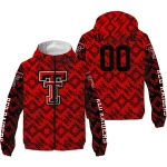 customized texas tech red raiders trellis mesh red windbreaker jacket best selling