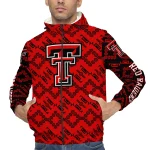 customized texas tech red raiders trellis mesh red windbreaker jacket best selling